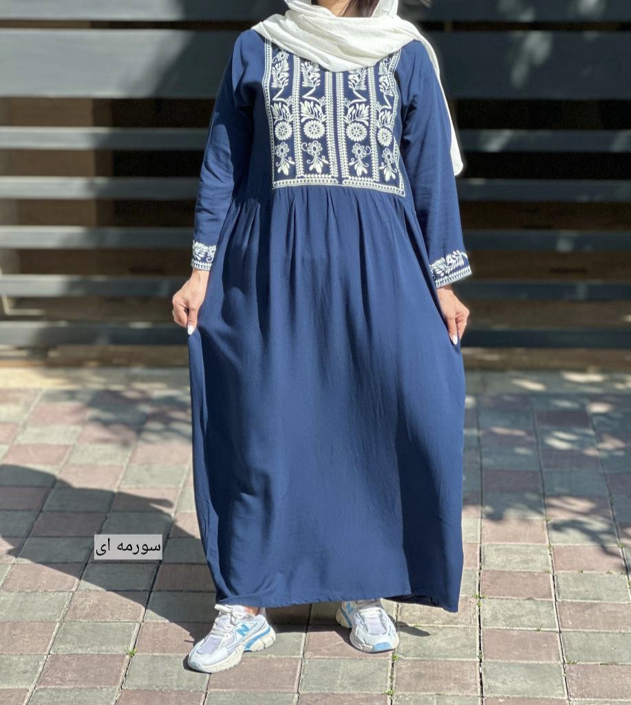 پیراهن ساحلی نخی