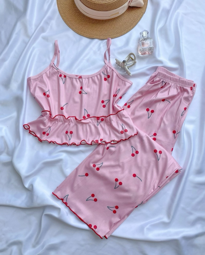 ست تاپ شلوار پنبه ای