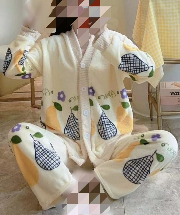 ست بلوز شلوار حوله ای وارداتی۲