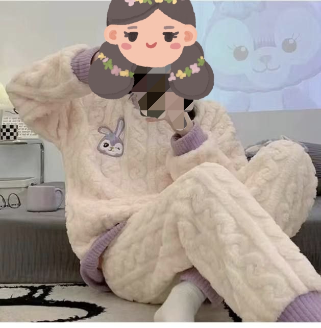 ست بلوز شلوار حوله ای گرم بالا وارداتی ۲